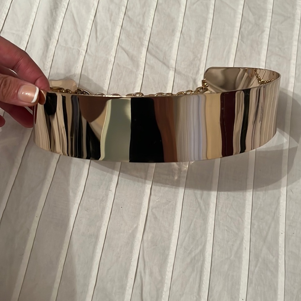 Gold plated belt from asos